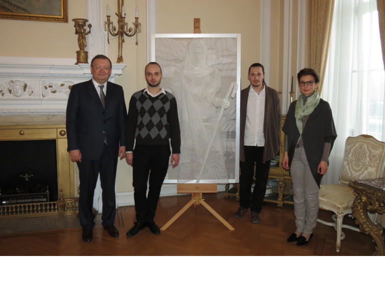 Ambassador Yakovenko meets young sculptors